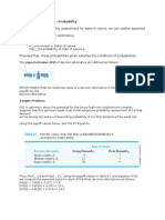 Decision Making Tree Probability