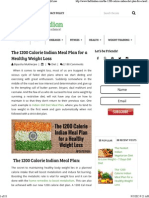 The 1200 Calorie Indian Diet Plan For Healthy Weight Loss