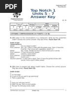 Top Notch 1 Workbook Answer Key | PDF | Grandparent