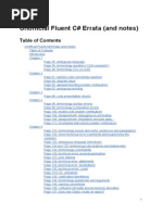 Unofficial Fluent C Errata and Notes