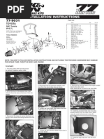 K&N Series 77 Air Intake Toyota Tundra Installation Instructions