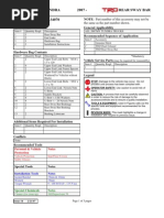 Toyota Tundra TRD Sway Bar Installation Instructions