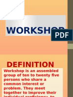 Workshop and Seminar