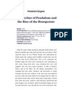 The Decline of Feudalism and The Rise of The Bourgeoisie: Friedrich Engels
