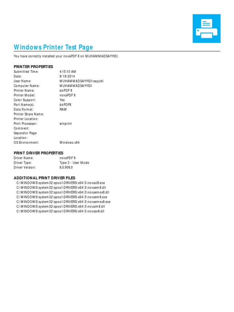 Test Page PDF | PDF | Games & Activities | Computers