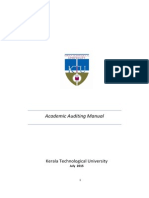 Kerala Tech University academic auditing manual