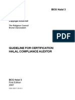 Guideline For Halal Certification Auditior