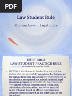 Law Student Rule