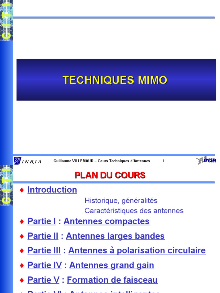 Techniques MIMO en Antennes | PDF | Antenne (Radio) | Modulation