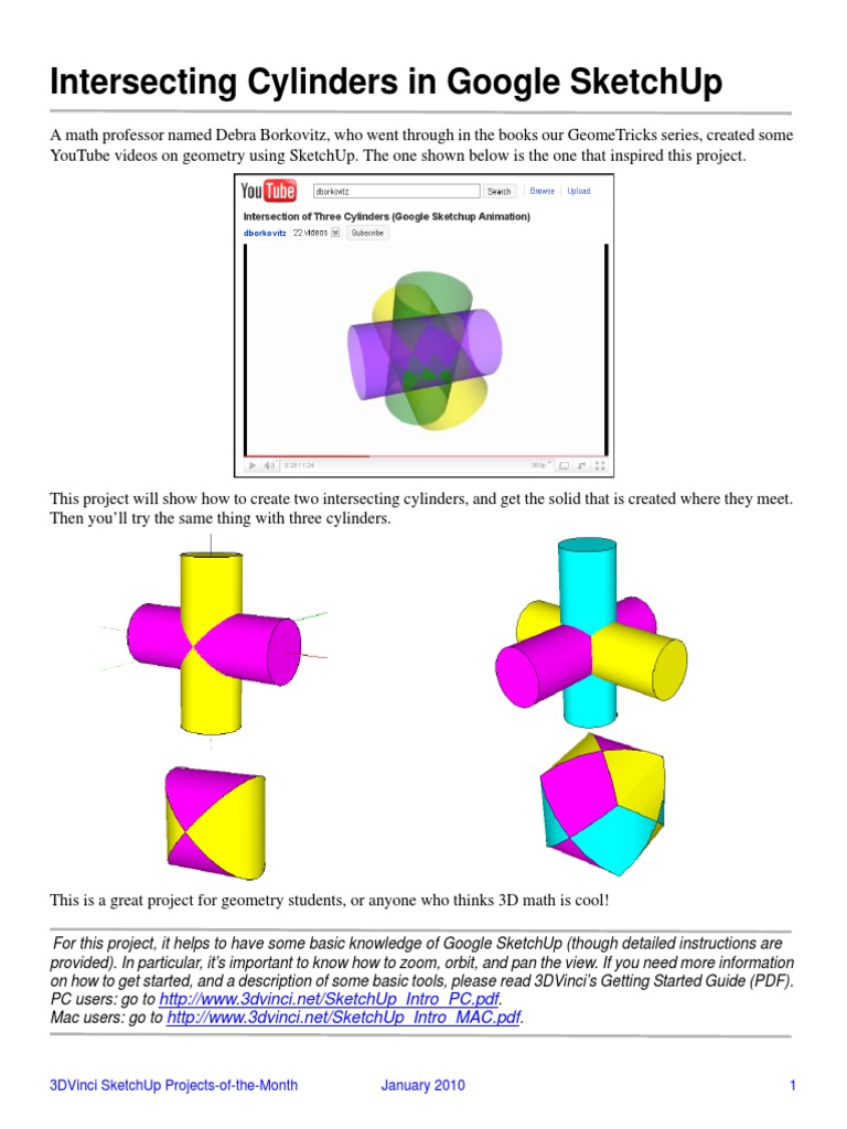 Sketchup Geometry For Students Pdf Sketch Up Control Key