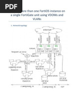 Hosting More Than One Fortios Instance On A Single Fortigate Unit Using Vdoms and Vlans