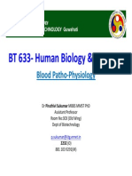 BT 633-Human Biology & Diseases: Blood Patho-Physiology