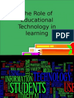 Roles of Educational Technology in Learning