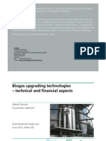 (Apresentação) Biogas Upgrading Technologies 2012