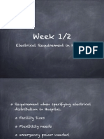 Week 1/2: Electrical Requirement in Hospital