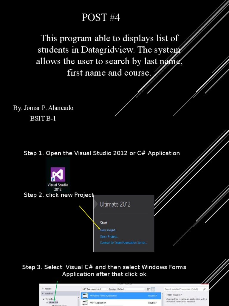 Student Search Program in C# | PDF
