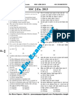 SSC JEN-2013 Mechanical Objective Paper