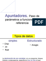 Paso de parámetros a funciones por referencia y apuntadores en C