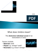 Gcse Timbre Powerpoint