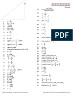 T S U V: Formula List (Pure Physics)