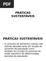 PRÁTICAS SUSTENTÁVEIS