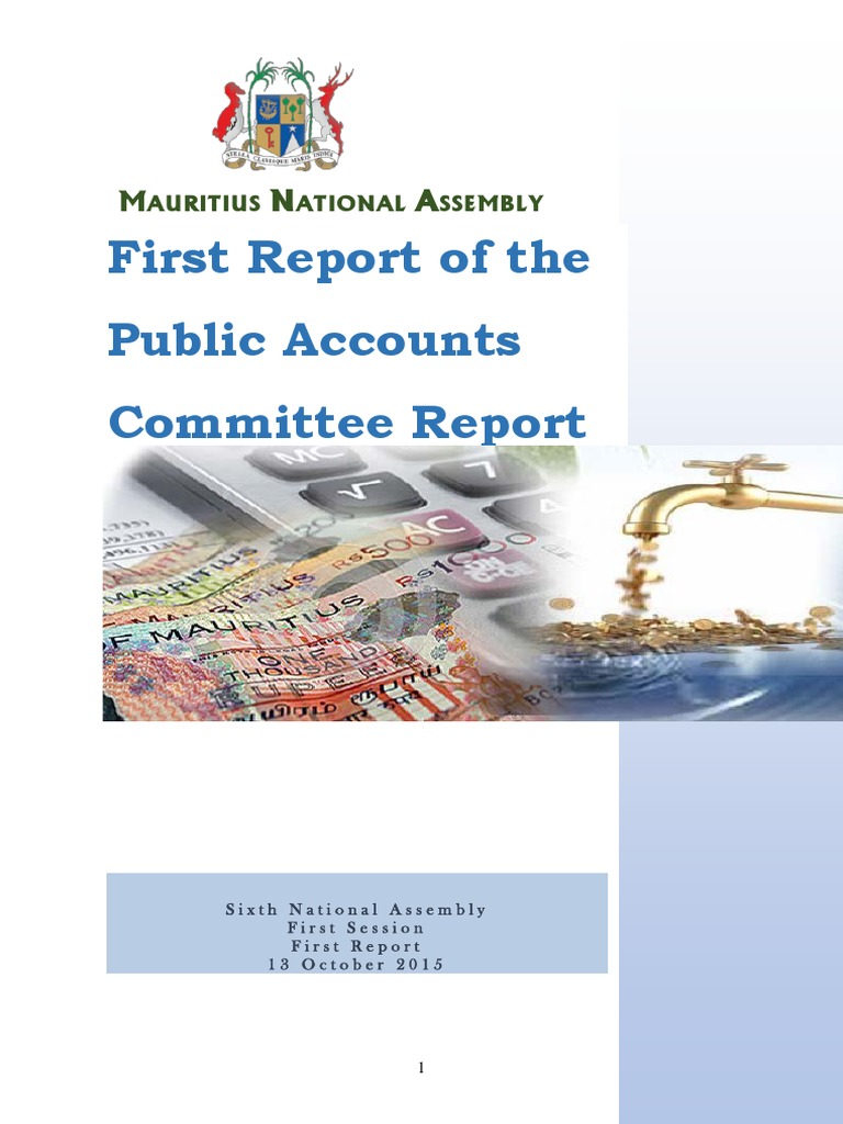Mauritius National Assembly First Report of the Public Accounts
