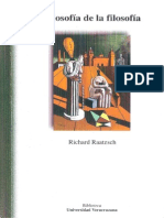 Raatzsch Richard - Filosofia de La Filosofia PDF