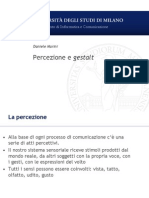 Percezione e Gestalt