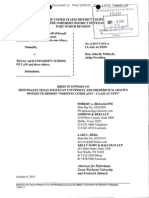 Brief in Support of MTD: Brown v. Texas A&M