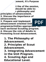 2 Advancement Session 2 - Scout Advancement and Its Purpose