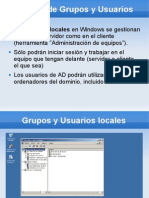 Usuarios y Grupos en Directorio Activo