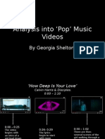 Analysis Into Pop' Music Videos: by Georgia Shelton