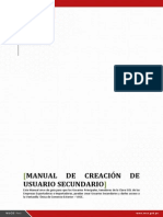 MANUAL de Creacion de Usuarios Secundarios VUCE 2015