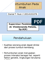 Pola Pertumbuhan Pada Anak