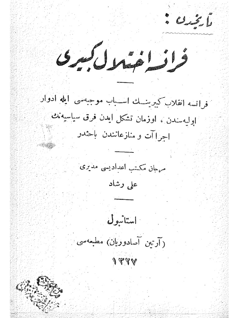 Ali Resad Fransa Ihtilal I Kebiri Pdf