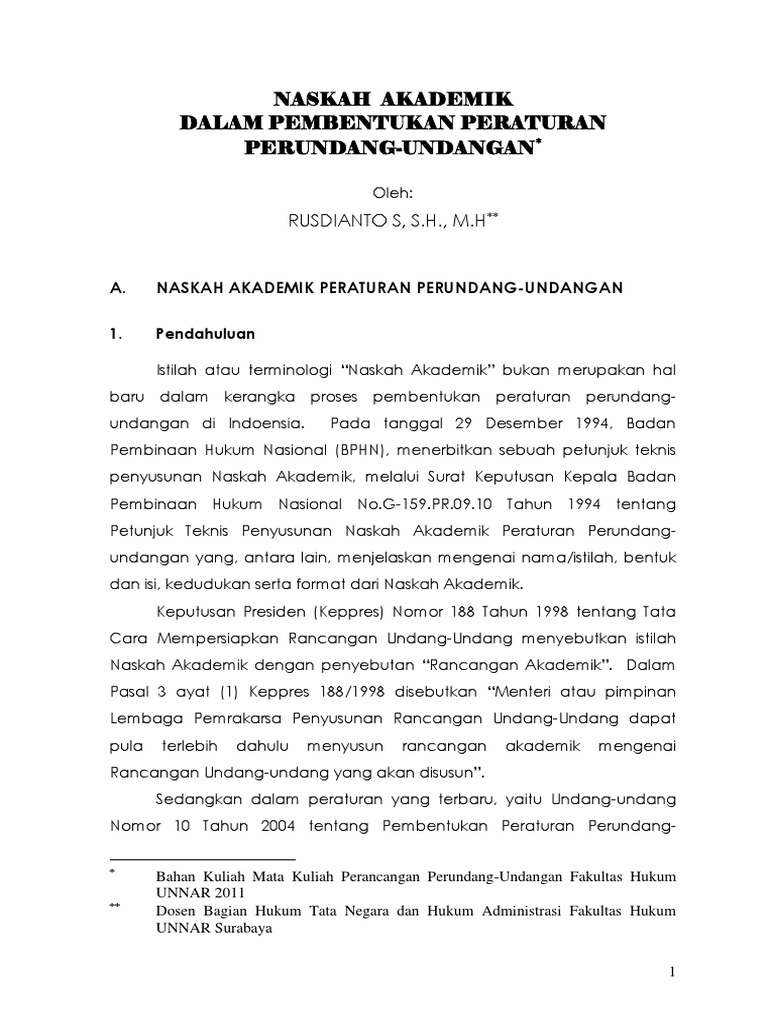 Naskah Akademik Pembentukan Perda 121002214420 Phpapp02