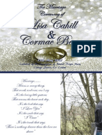 Lisa and Cormac Wedding Booklet