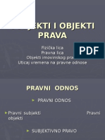 Subjekti I Objekti Prava-P