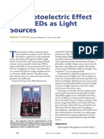 The Photoelectric Effect Using LEDs As Light Sources PDF