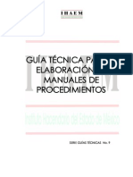 Guía Técnica para La Elaboración de Manuales de Procedimientos