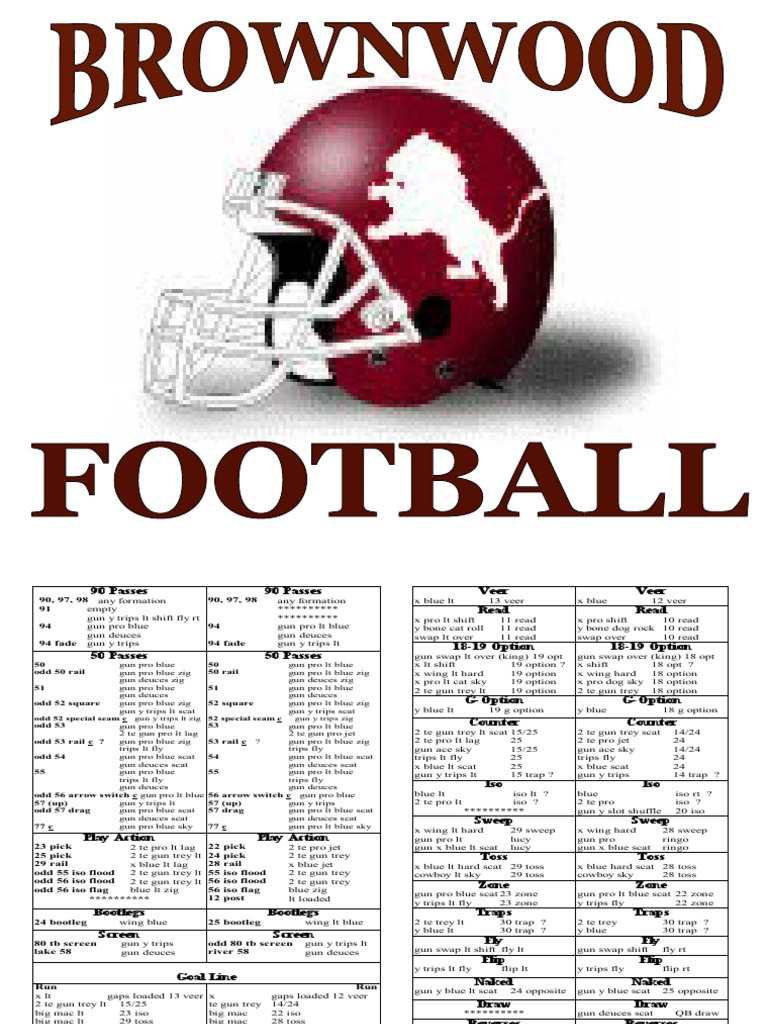 Brownwood Football Sports Rules And Regulations Gridiron Football