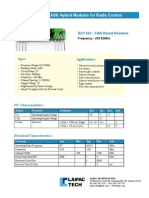 RLP434 - RF ASK Hybrid Modules For Radio Control: Spec: Applications