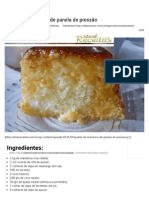 Pudim de Mandioca de Panela de Pressão - Ideal Receitas