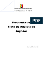 Propuesta de Ficha de Analisis de Jugador Por Lic. Rodulfo Alvarado