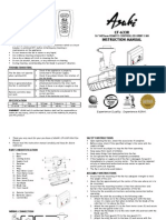 CF-633R Instruction Manual: 16"/405Mm Remote Controlled Orbit Fan