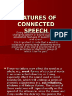 FEATURES OF CONNECTED SPEECH