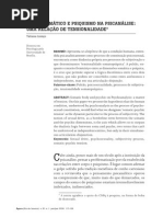 Corpo Somático e Psiquismo Na Psicanálise