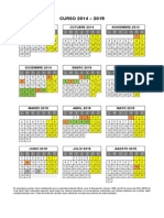 Calendario Escolar 2014 15