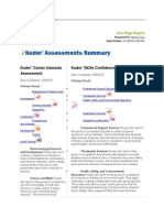 Kuder Career Interests Assessment Kuder Skills Confidence Assessment