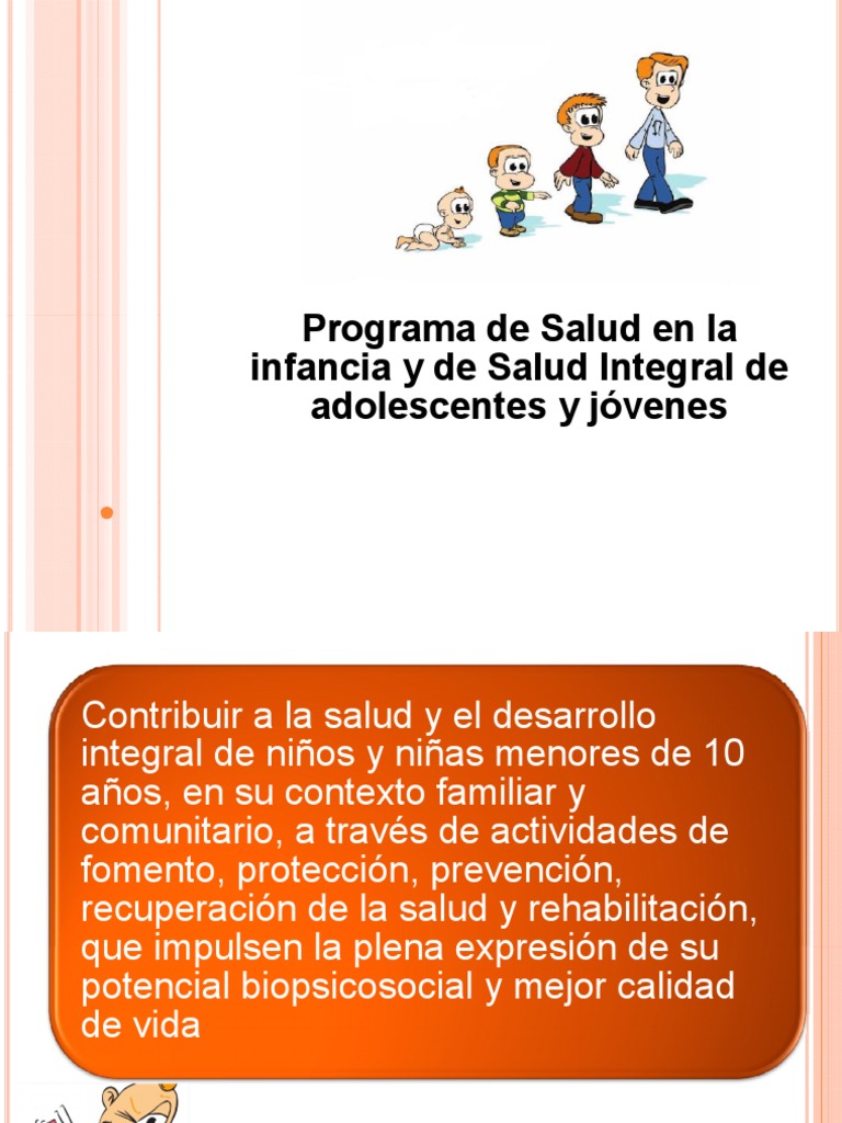 Programa de Salud Integral Infantil y Adolescente | PDF | Adolescencia ...